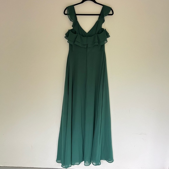 LULUS Adoring Glances Emerald Green Maxi Formal Dress M - Picture 5 of 7
